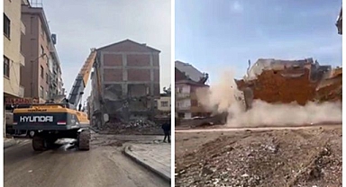 Korna sesi ile yıkıldı...