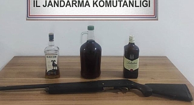 Köyde sahte içki üretimi!