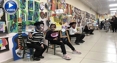 Minikler dünyaca ünlü ressamları canlandırdı!