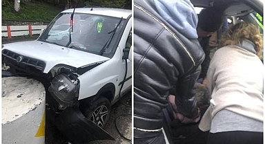 Önce kaza yaptı sonra kalp krizi geçirdi 