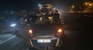Öyle bir şeye çarptı ki...