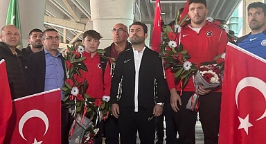 Pehlivan'a coşkulu karşılama
