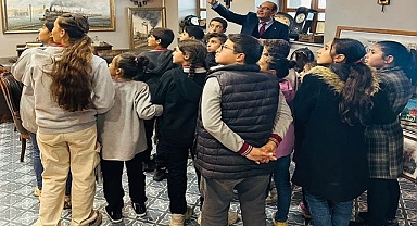 Tarihi lokomotif öğrencileri büyüledi