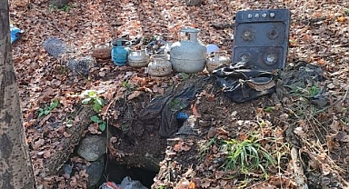 Teröristlerin inlerine girildi