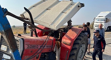 Traktör takla attı... Sürücüsü ağır yaralandı!