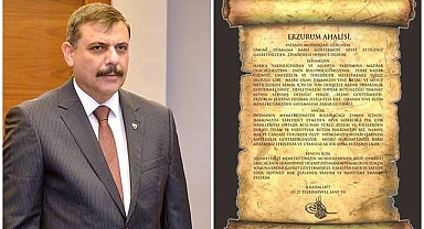 Vali Çiftçi, o tarihi mektubu Erzurumlulara hatırlattı