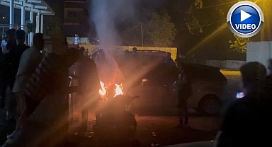 Yangını söndürüp halaya devam ettiler