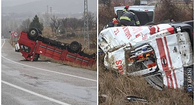 Yardıma giderken kaza yaptılar