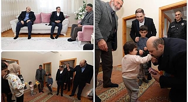 Başkan Orhan şehit ailesine misafir oldu