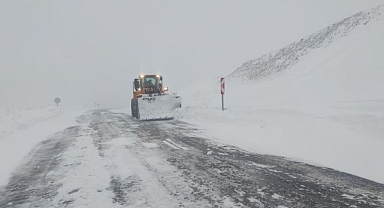Çığ nedeniyle kapanan yol ulaşıma açıldı