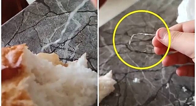 Ekmeğin içinden çıkanı görünce neye uğradığını şaşırdı!