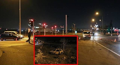 Erzurum'da iki araç çarpıştı!