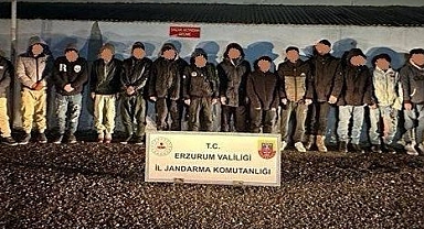  Erzurum'da kaçak göçmen operasyonu 