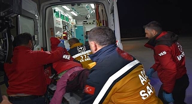 Hastaların imdadına polis helikopteri yetişti
