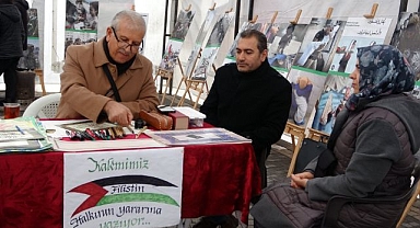 Hat sanatçısı bu kez Filistin için yazdı