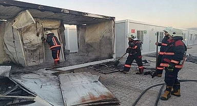 Konteynerde korkutan yangın