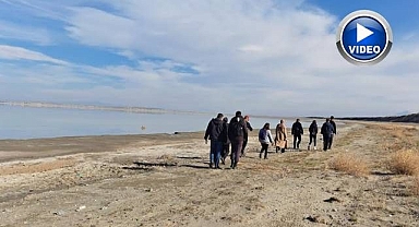 Kuraklığa dikkat çekmek için yürüdüler!