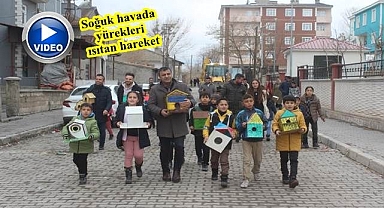 Kuşlar üşümesin diye harekete geçtiler!