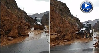 Kuvvetli sağanak heyelan getirdi