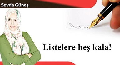 Listelere beş kala!