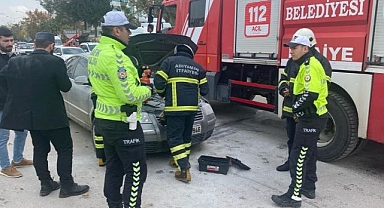 Seyir halindeyken alev alev yandı!
