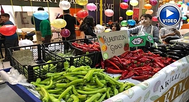 Şölen alanı gibi pazar yeri!