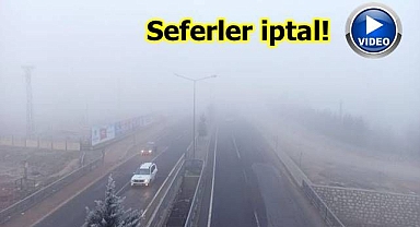 Yoğun sis hava ulaşımını aksattı