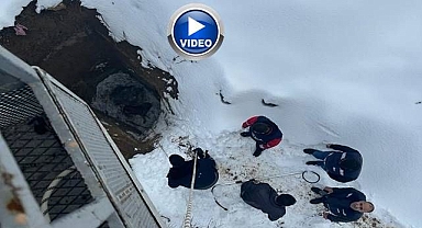4 metre derinlikteki kuyuya düştü!