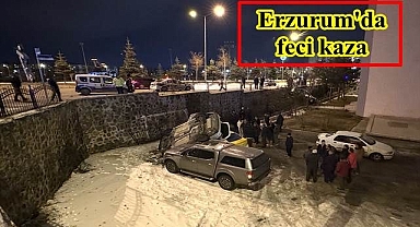 Biri sürüklendi, diğeri otomobillerin üzerine devrildi