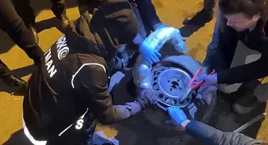 Buzdolabı ve stepneye zulalanmış halde ele geçirildi