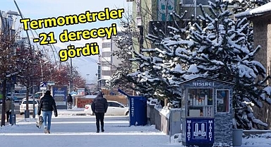 Erzurum buz tuttu!
