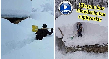 Evler kara gömüldü!