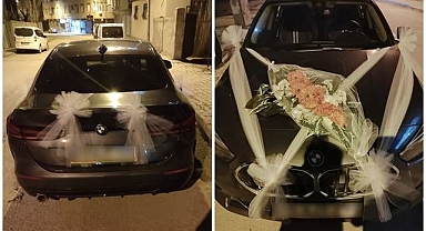 Gelin arabasından çıkanlar şoke etti!