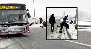 Kaçak göçmen taşırken kaza yaptı