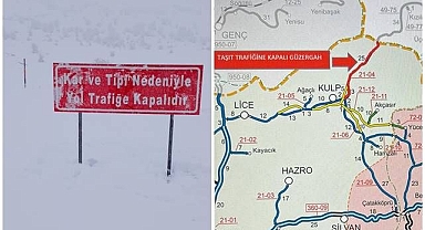 Kar ve tipi karayolunu ulaşıma kapattı