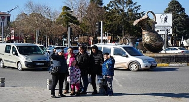 Kış ortasında yaz yaşıyorlar