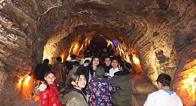 Köy çocukları bir ilki yaşadı