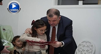 Minik Nursima karne günü unutulmadı