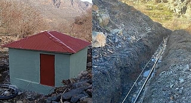 O mahalle içme suyuna kavuştu