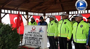 Şehit polis Fethi Sekin dualarla anıldı