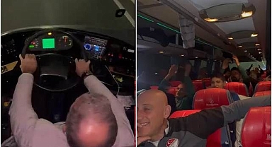 Şoför rahatsızlanınca koltuğa kulüp başkanı geçti