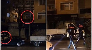 Tırmandığı balkonda yakayı ele verdi