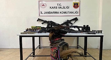 Yapılan aramada cephanelik çıktı