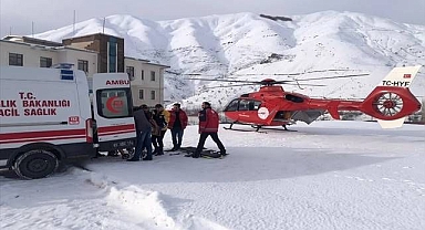 Yaralı kadının imdadına böyle yetiştiler...