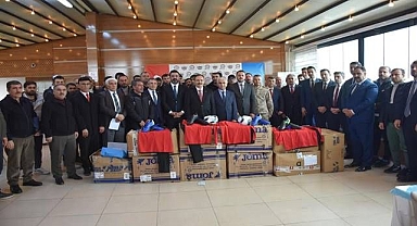 Amatör spor kulüplerine malzeme desteği