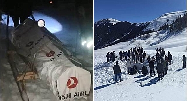 Cenazelerini kızakla taşıyorlar