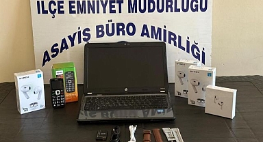 Elektronik eşya çalan şahıs yakayı ele verdi
