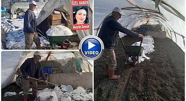 Erzurumlu üretici çareyi 'kar'da buldu