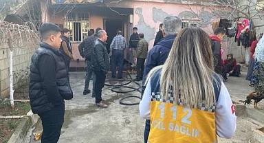 Evde çıkan yangın korkuttu