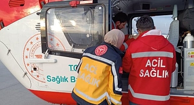 Hasta kadın için havalandılar